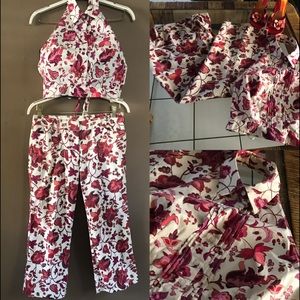 Express Stretch Halter Top & Capri Pants